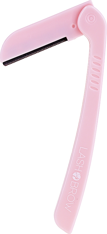 Faltbares Rasiermesser für Augenbrauen und Gesicht rosa - Lash Brow — Bild N1
