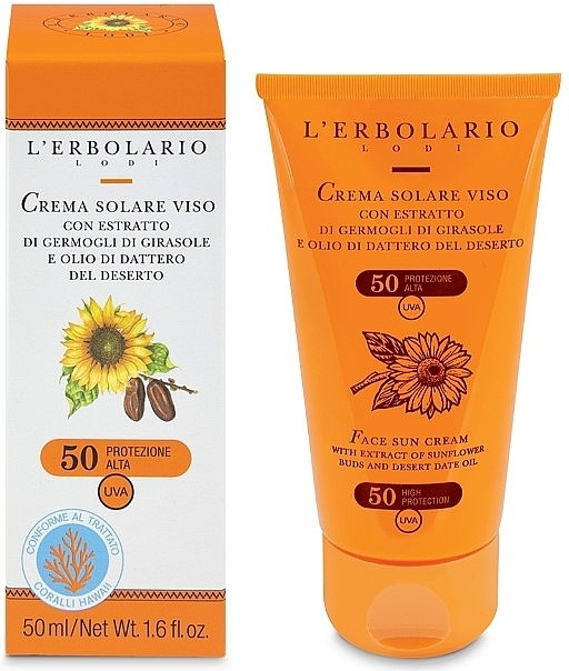 Sonnenschutzcreme für das Gesicht - L'Erbolario Face Sun Cream SPF 50 — Bild N1