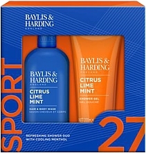 Düfte, Parfümerie und Kosmetik Set - Baylis & Harding Citrus Lime Mint Refreshing Shower Duo Gift Set (hair/body/wash/300ml + sh/gel/200ml)