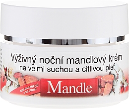 Pflegende Nachtcreme mit Mandelöl - Bione Cosmetics Nourishing Night Cream For Very Dry And Sensitive Skin — Bild N2