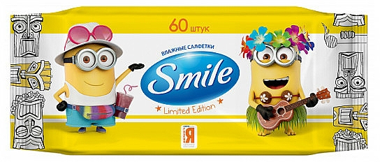 Feuchttücher für Babys Minions 60 St. - Smile Ukraine Baby — Bild N2