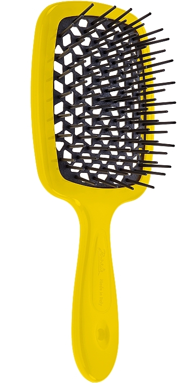 Haarbürste 72SP226 mit schwarzen Zähnen gelb - Janeke SuperBrush Vented Brush Yellow — Bild N1