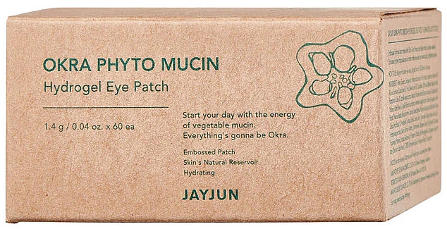 Verjüngende Hydrogelpflaster mit Okra-Phytomucil - Jayjun Okra Phyto Mucin Hydrogel Eye Patch — Bild N2