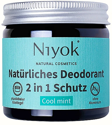 Natürliches Deodorant Cool mint - Niyok Natural Cosmetics — Bild N1