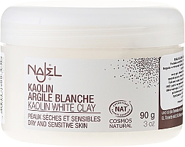 Düfte, Parfümerie und Kosmetik Kosmetische weiße Tonerde für das Gesicht - Najel Clay In Powder White