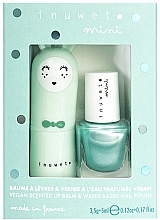 Düfte, Parfümerie und Kosmetik Make-up Set - Inuwet Mini Duo Aqua Set (Nagellack 5ml + Lippenbalsam 3.5g)