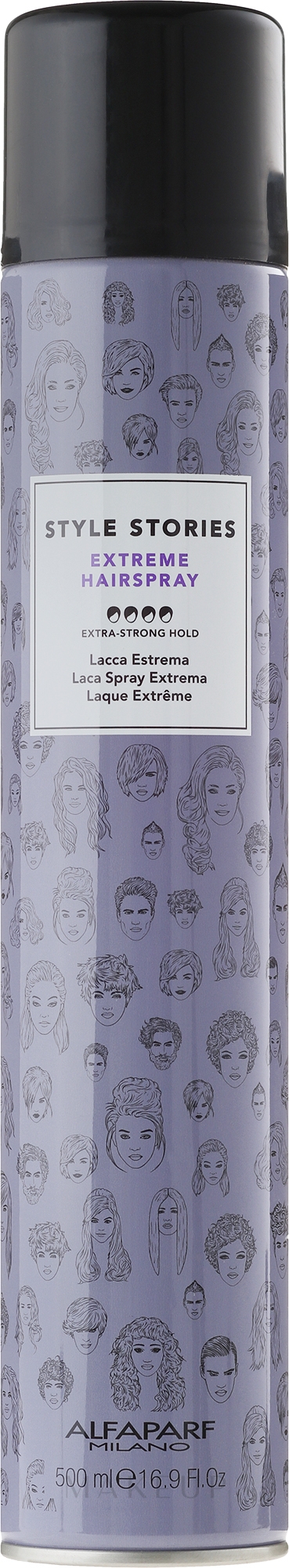 Haarspray Extra starker Halt - Alfaparf Milano Style Stories Extra Strong Hairspray — Bild 500 ml