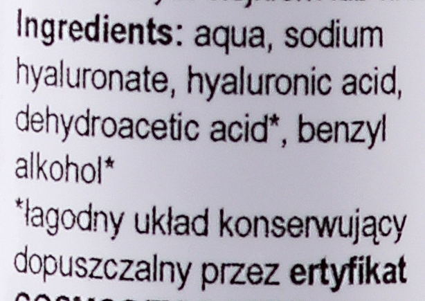 Hyaluronsäure-Gel 1% - E-Fiore Hyaluronic Acid Gel 1% (mit Pumpenspender) — Foto N3