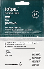 Düfte, Parfümerie und Kosmetik Feuchtigkeitsspendende Anti-Aging Gesichtsmaske 35+ - Tolpa Dermo Face Provivo 35+ Mask