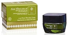 Gesichtscreme gegen Akne - Olive Spa Aloe Vera Acne Prone Skin Face Cream — Bild N1