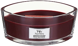 Duftkerze mit Bourbon-, Frucht- und Holzduft - Woodwick Ellipse Elderberry Bourbon — Bild N1