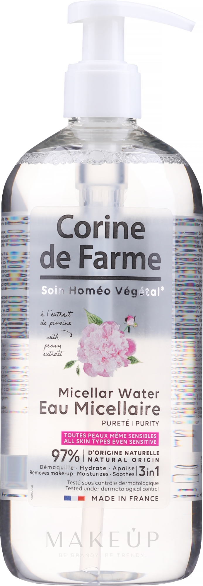 Mizellen-Reinigungswasser - Corine de Farme Purity Micellar Water — Bild 500 ml