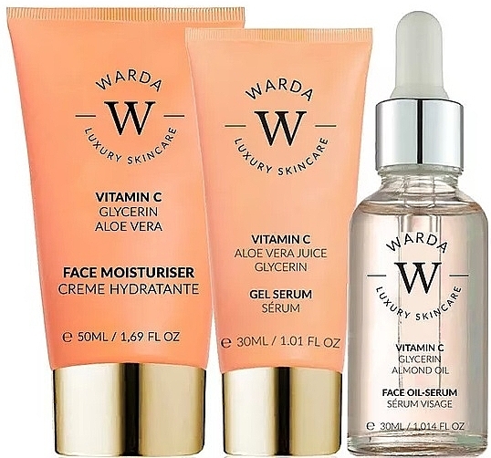 Set - Warda Skin Glow Boost Vitamin C (f/cr/50ml + gel/ser/30ml + oil/ser/30ml) — Bild N1
