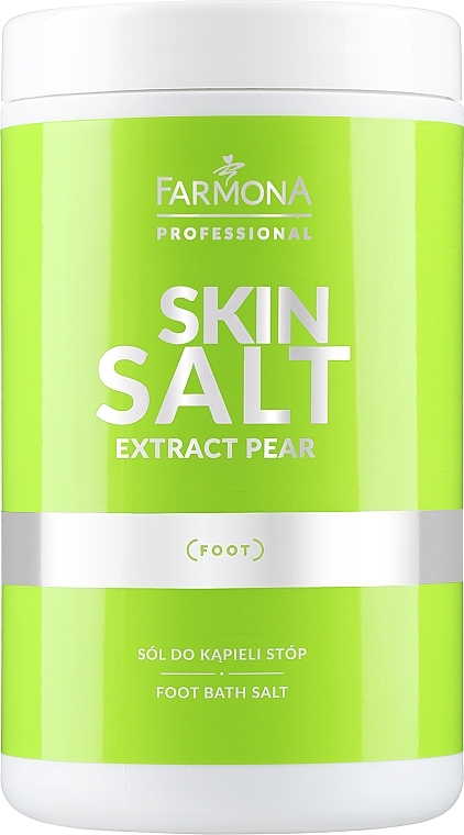 Salz für die Füße Birnenextrakt - Farmona Professional Skin Salt Extract Pear Foot Bath Salt — Bild N1