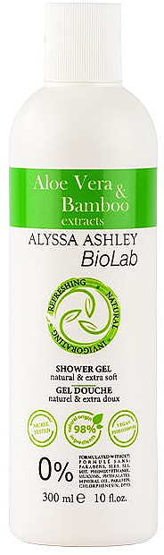 Erfrischendes und natürliches Duschgel mit Aloe Vera und Bambusextrakt - Alyssa Ashley Biolab Aloe Vera & Bamboo — Bild N1