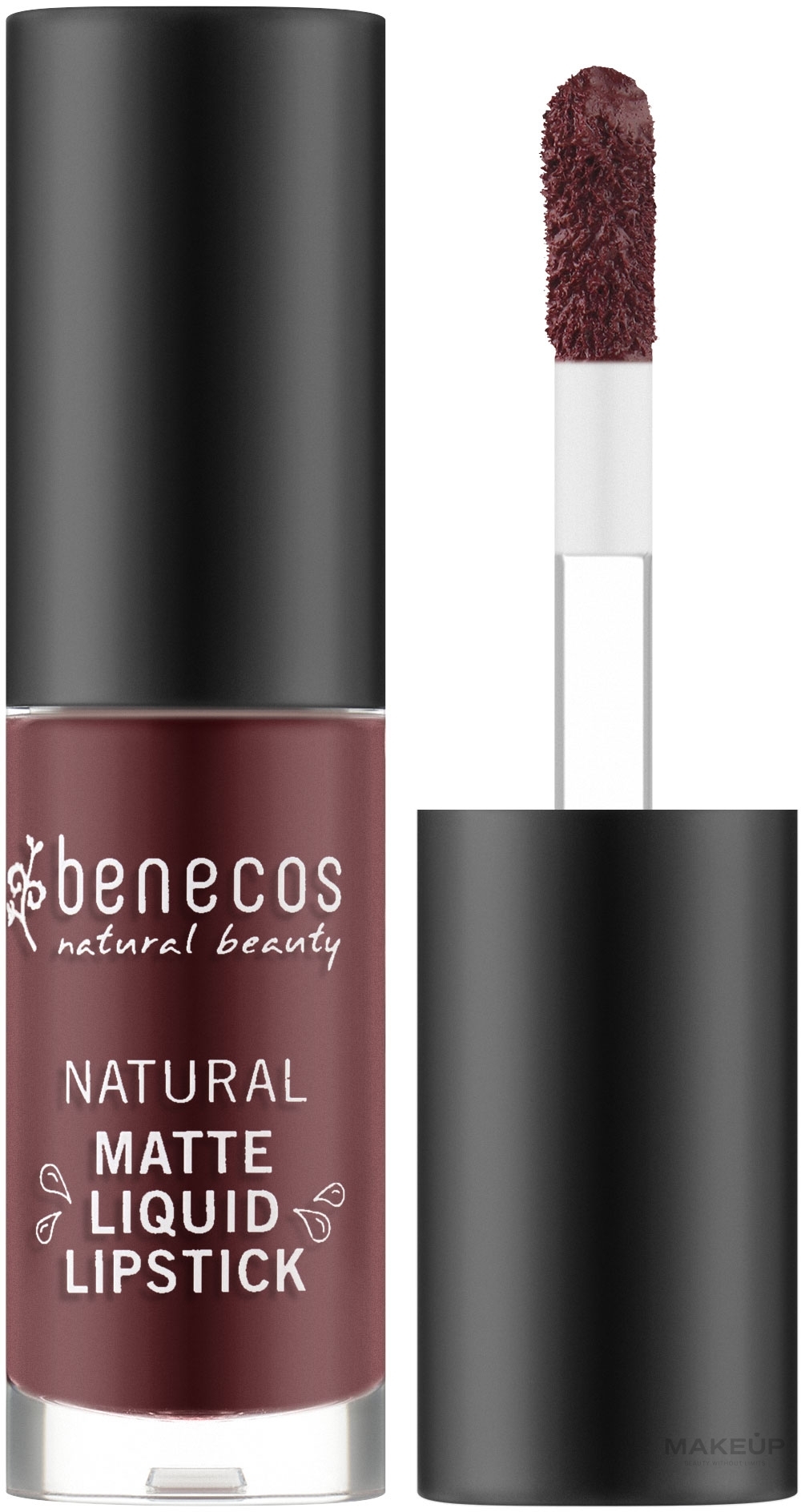 Flüssiger matter Lippenstift - Benecos Natural Matte Liquid Lipstick — Bild Bloody Berry