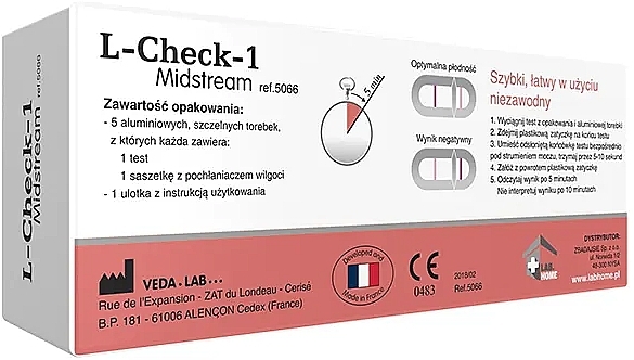 Ovulationstest - Lab.Home L-Check-1 Midstream — Bild N2