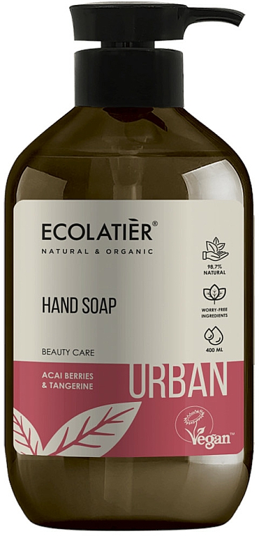 Flüssige Handseife mit Acai-Beeren und Mandarine - Ecolatier Urban Liquid Soap