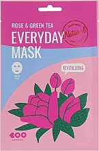 Gesichtsmaske mit Rosen- und Grüntee-Extrakt - Dearboo Everyday Mask Rose & Green Tea — Bild N1