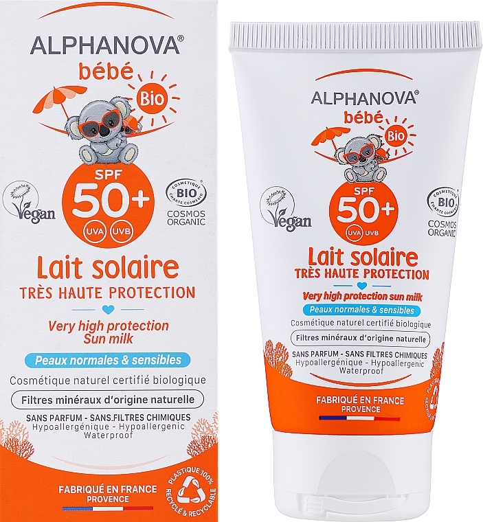 Sonnenschutzcreme für Kinder und Babys - Alphanova Bebe Sun SPF 50+ — Bild N2
