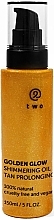 Two Cosmetics Golden Glow Shimmering Oil  - Schimmerndes Körperöl  — Bild N1