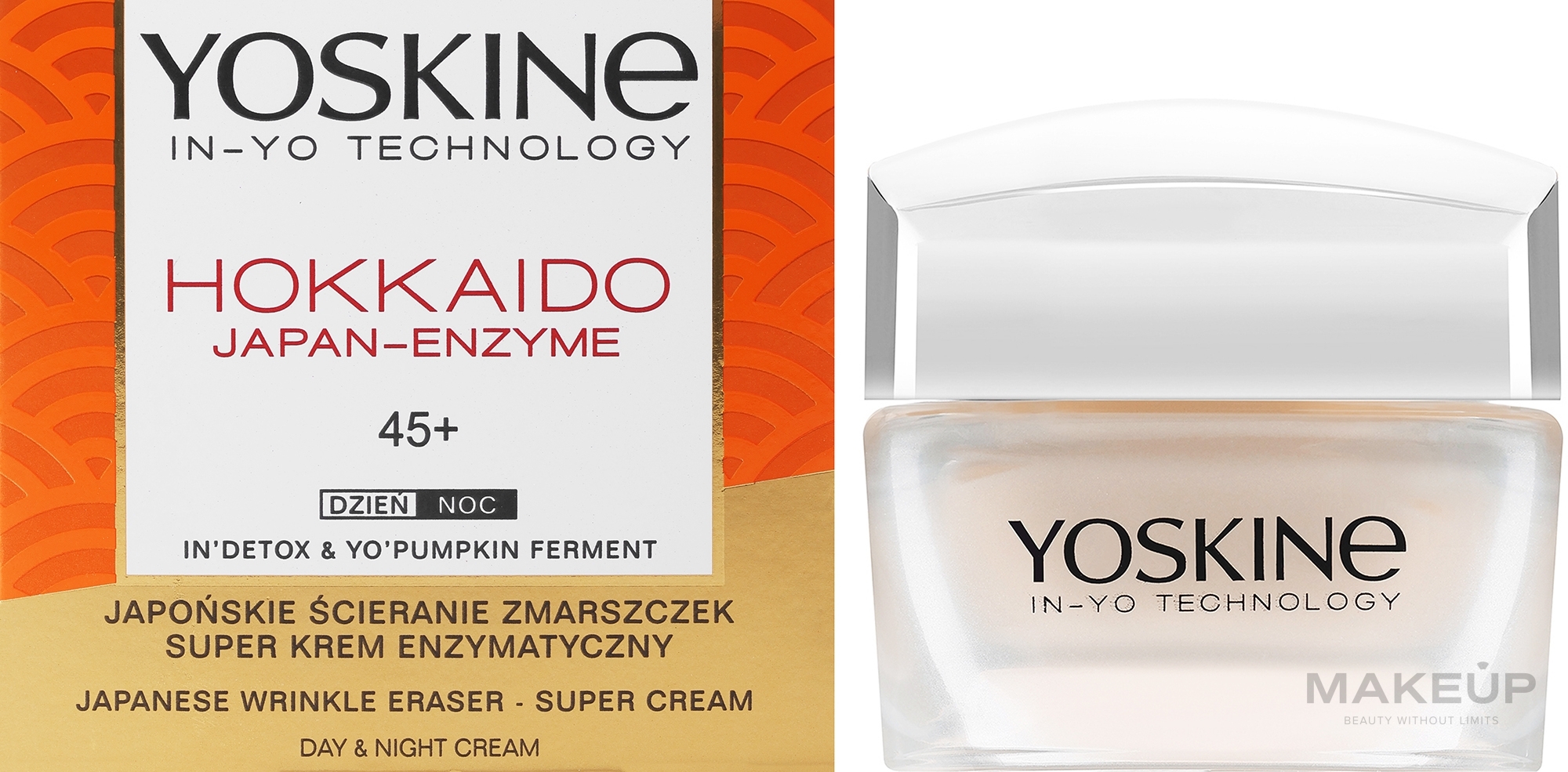 Anti-Falten Creme  - Yoskine Hokkaido Japan-Enzyme Japanese Wrinkle Eraser Super Cream 45+  — Bild 50 ml