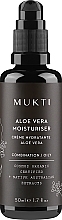 Düfte, Parfümerie und Kosmetik Feuchtigkeitsspendende Creme mit Aloe Vera für das Gesicht - Mukti Organics Aloe Vera Moisturiser 