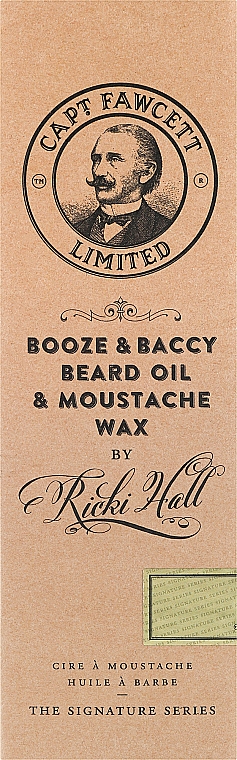 Bartpflegeset - Captain Fawcett Ricki Hall's Booze & Baccy (Bartöl 50ml + Schnurrbartwachs 15ml) — Bild N1