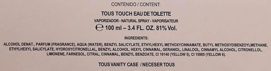 Tous Touch - Duftset (Eau de Toilette 100ml + Kosmetiktasche 1 St.) — Bild N4