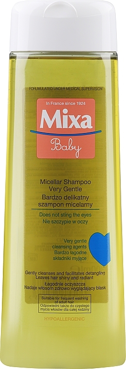 Mildes Mizellenshampoo für Kinder - Mixa Very Mild Micellar Shampoo