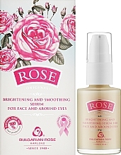 Aufhellendes und glättendes Gesichts- und Augenserum - Bulgarian Rose Rose Original Brightening & Smoothing Face & Eye Serum  — Bild N2