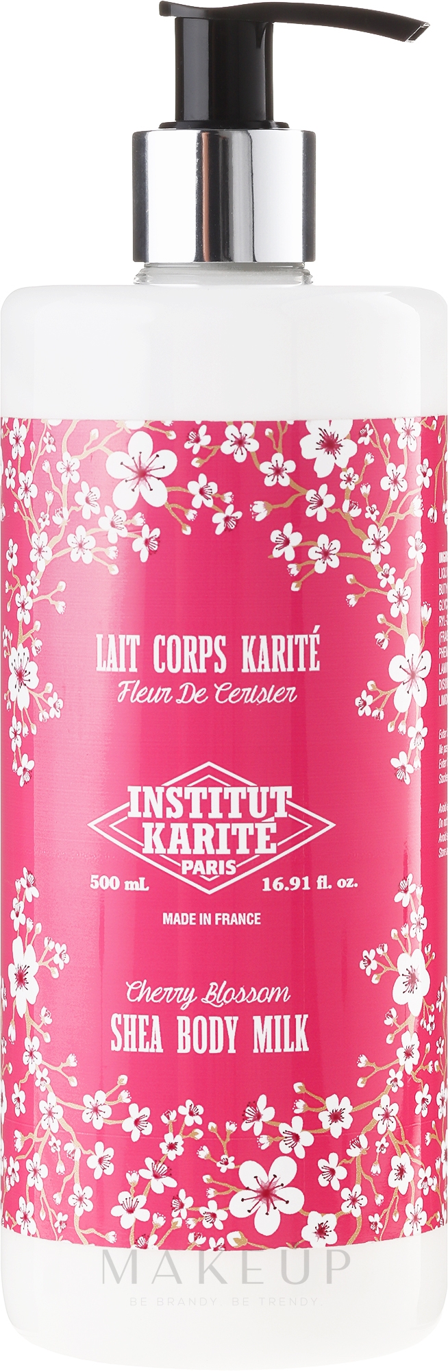 Körpermilch mit Sheabutter "Cherry Blossom" - Institut Karite Fleur de Cerisier Shea Body Milk Cherry Blossom — Bild 500 ml