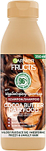 Düfte, Parfümerie und Kosmetik Glättendes Anti-Frizz Shampoo für widerspenstiges Haar mit Kakaobutter - Garnier Fructis Cocoa Butter Hair Food Shampoo