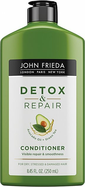 Glättender Conditioner mit Avocadoöl und grünem Tee - John Frieda Detox & Repair Conditioner — Bild N1