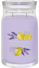 Duftkerze im Glas Zitrone und Lavendel 2 Dochte - Yankee Candle Lemon Lavender — Bild N2