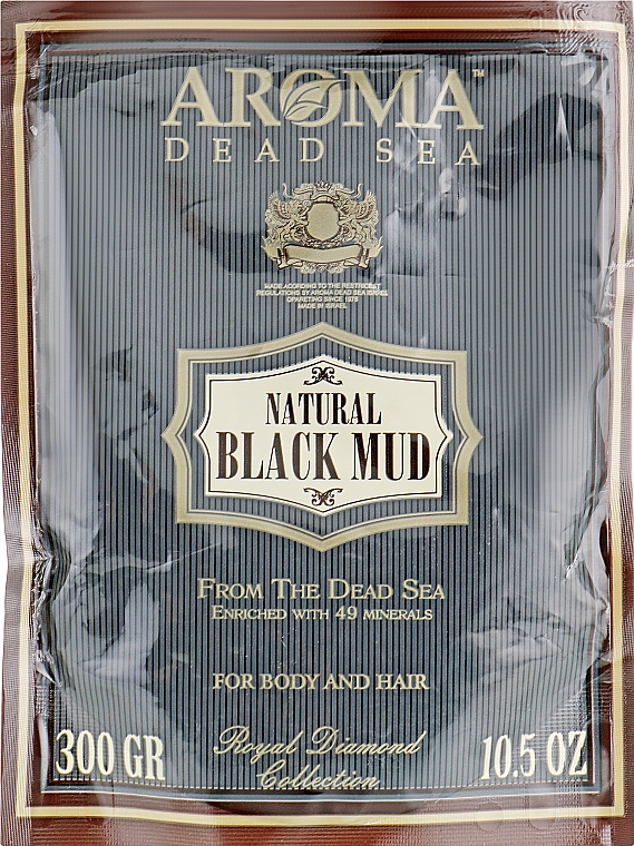 Reinigender und revitalisierender Anti-Aging Schlamm aus dem Toten Meer - Aroma Dead Sea Natural Black Mud — Bild N1