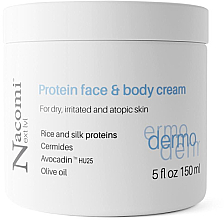 Gesichts- und Körpercreme für trockene und gereizte Haut - Nacomi Protein Face Cream — Bild N1