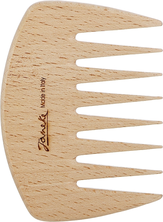 Haarkamm LG363N 9.8x7.2 cm aus Buchenholz - Janeke Wide-Teeth Styling Comb — Bild N1