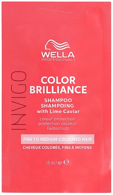 Shampoo für coloriertes Haar - Wella Professionals Invigo Color Brilliance Color Shampoo (Probe)  — Bild N1