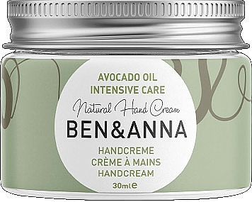 Intensiv pflegende natürliche Handcreme mit Avocadoöl - Ben & Anna Handcreme Intensive Care — Bild N1