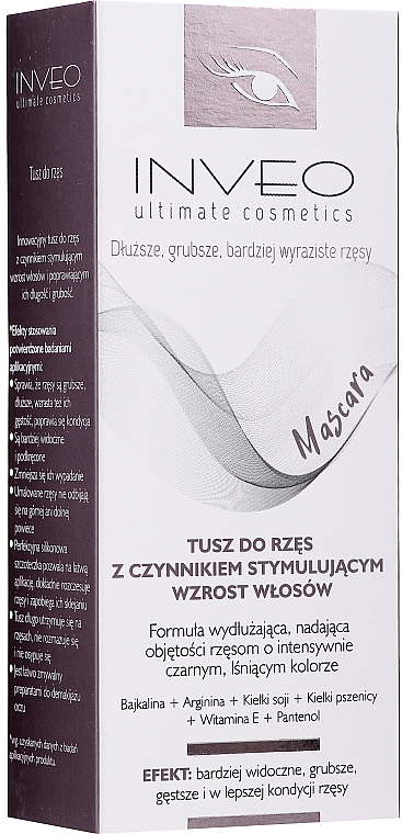 Wimperntusche für mehr Dichte und Länge - Inveo Mascara With Eye Lash Growth Stimulating Factor — Bild N2