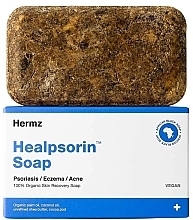 Düfte, Parfümerie und Kosmetik Schwarzafrikanische Seife gegen Psoriasis, Ekzeme und Akne - Hermz Healpsorin Soap