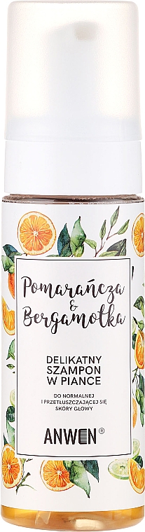 Schaumshampoo für normale und fettige Kopfhaut "Orange und Bergamotte" - Anwen Orange and Bergamot Shampoo — Foto N1