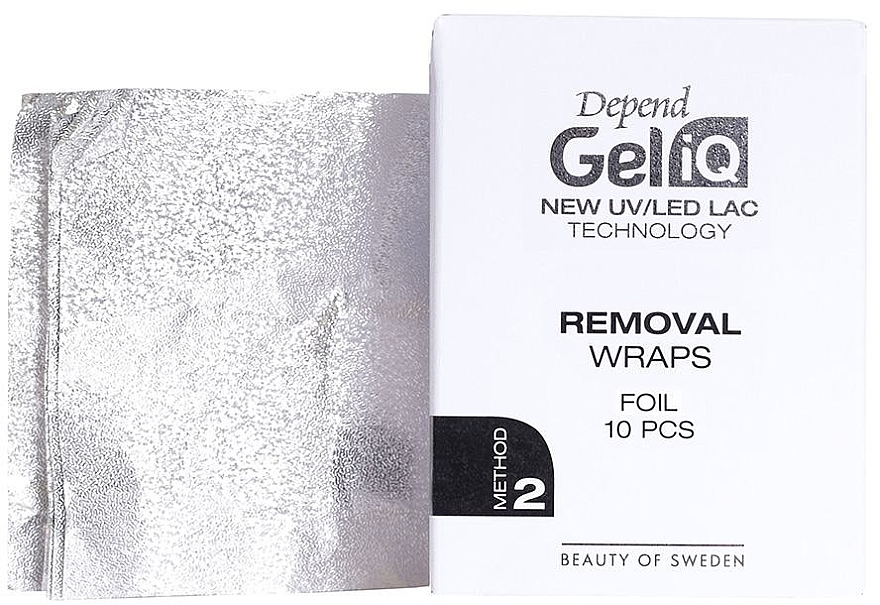 Folie zum Entfernen von Gellack - Depend Gel iQ Removal Wraps Folie Method 2 — Bild N1