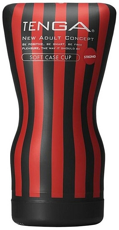 Einweg-Masturbator schwarz-rot - Tenga Soft Case Cup Strong — Bild N1