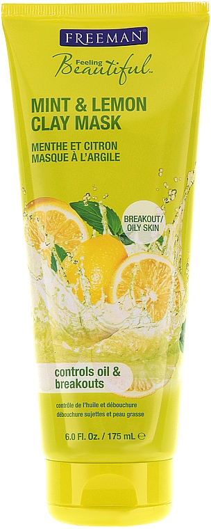 Gesichtsmaske mit Zitrone und Minze - Freeman Feeling Beautiful Clay Mask Mint & Lemon — Bild N1