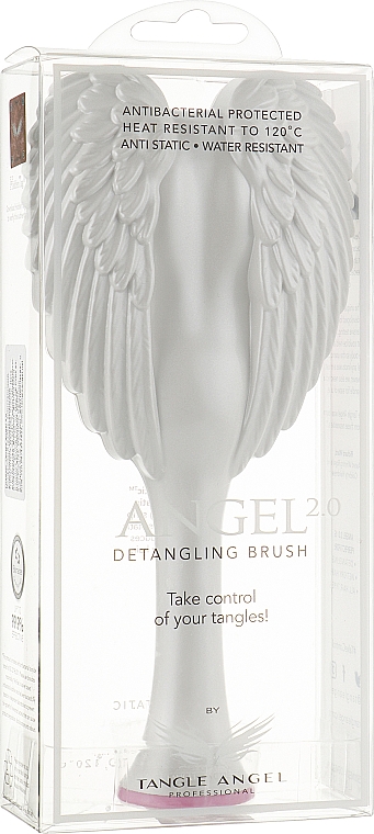 Haarbürste - Tangle Angel 2.0 Detangling Brush White/Pink — Bild N4