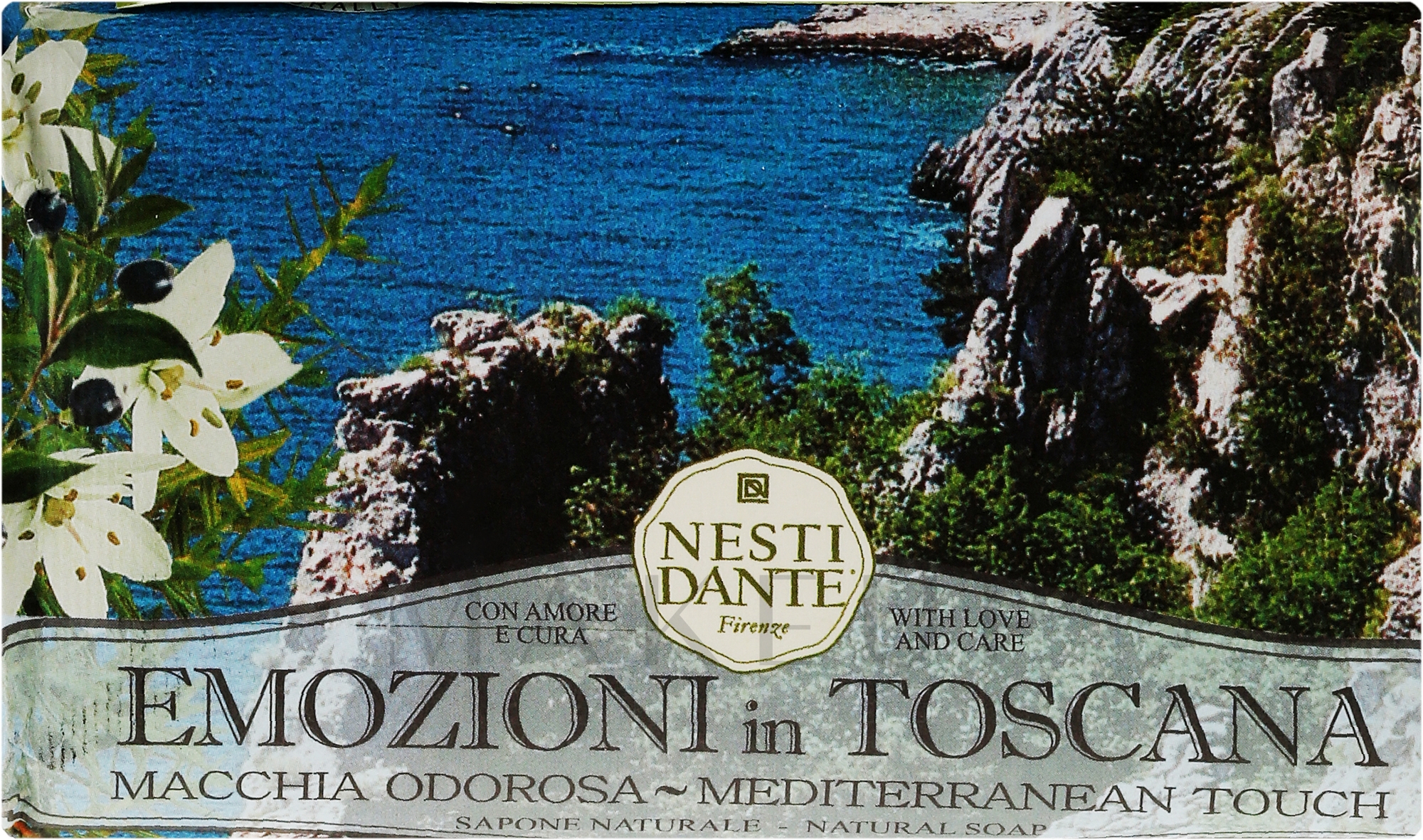 Naturseife Mediterannean Touch - Nesti Dante Natural Soap Emozioni in Toscana Collection — Bild 250 g