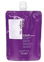 Fanola No Yellow Violet Bleaching Cream - Aufhellende Haarcreme gegen Gelbstich mit Heidelbeerextrakt — Bild N1