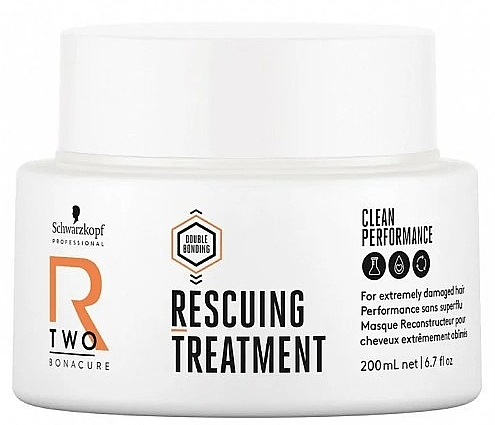 Maske für geschädigtes Haar - Schwarzkopf Professional Bonacure R-TWO Rescuing Treatment — Bild N1